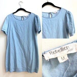 REBELLION AGAIN Jean Light Dress in Size Medium